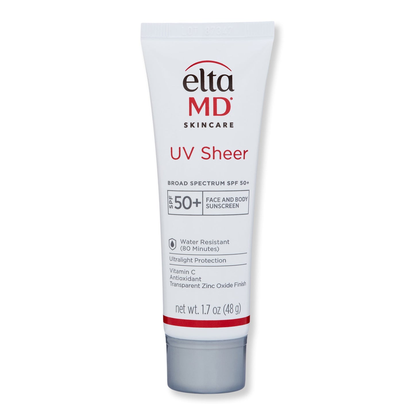 EltaMD UV Sheer SPF 50+ Face and Body Sunscreen Lotion
