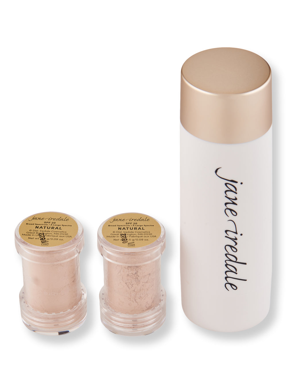 Jane Iredale Amazing Base Loose Mineral Powder Refillable Brush SPF 20/15 with 2 Refills