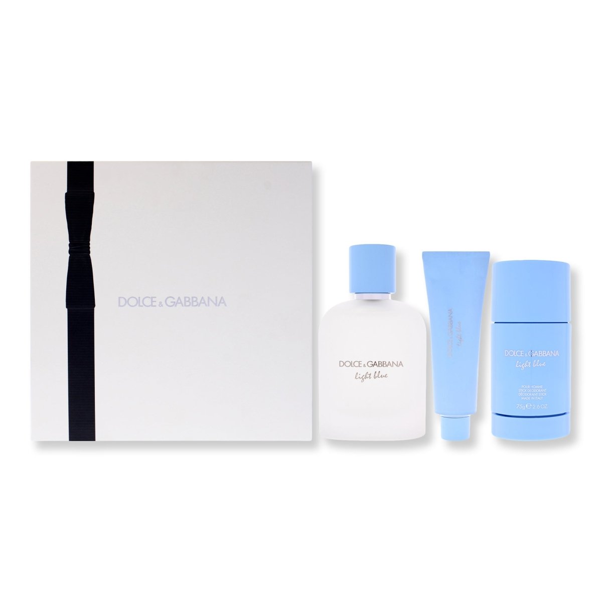 Dolce & Gabbana Light Blue 3 Piece Gift Set For Men - SkincareEssentials