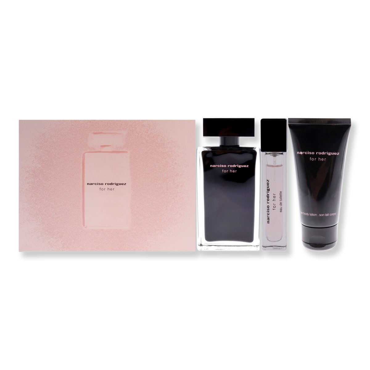 Narciso Rodriguez 3 Piece Gift Set For Women - SkincareEssentials