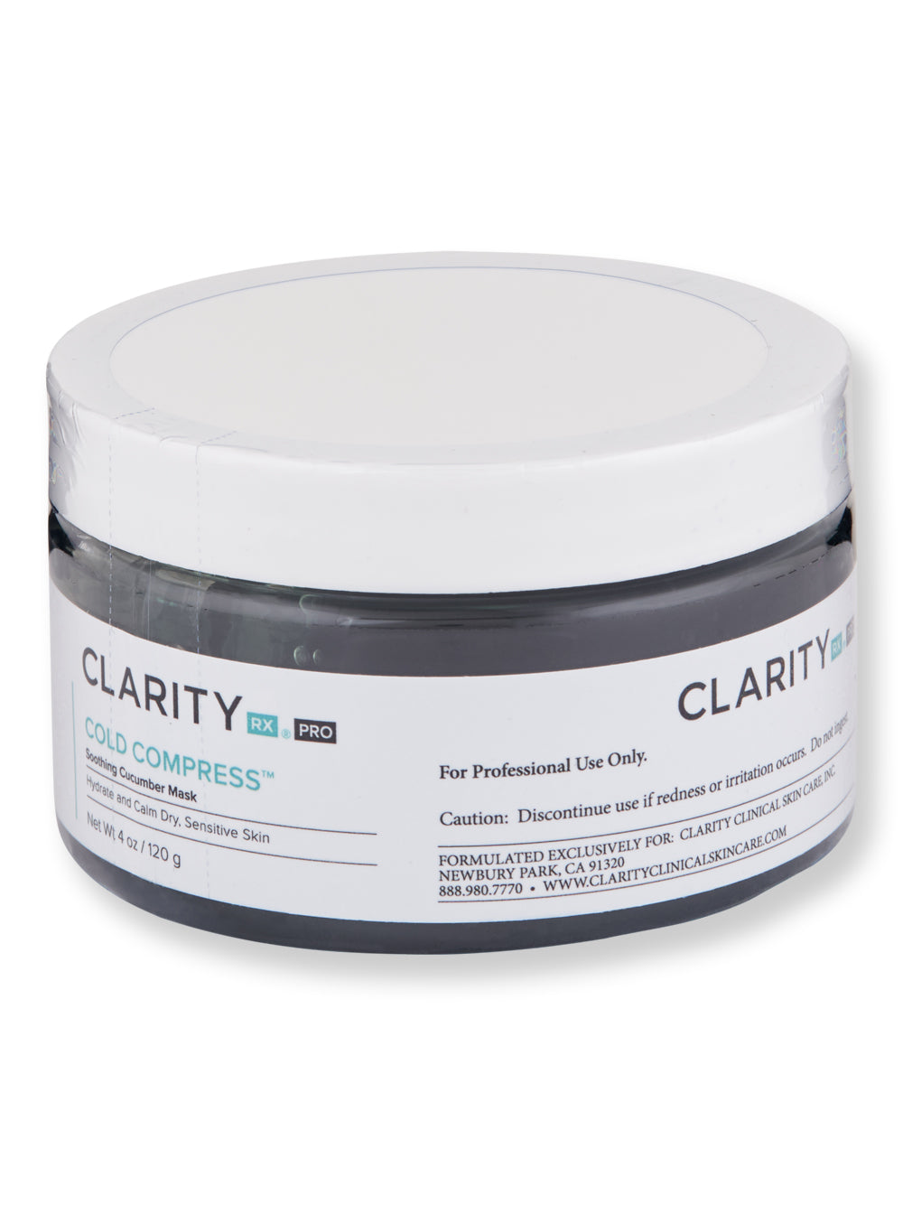 ClarityRx Cold Compress Soothing Cucumber Mask