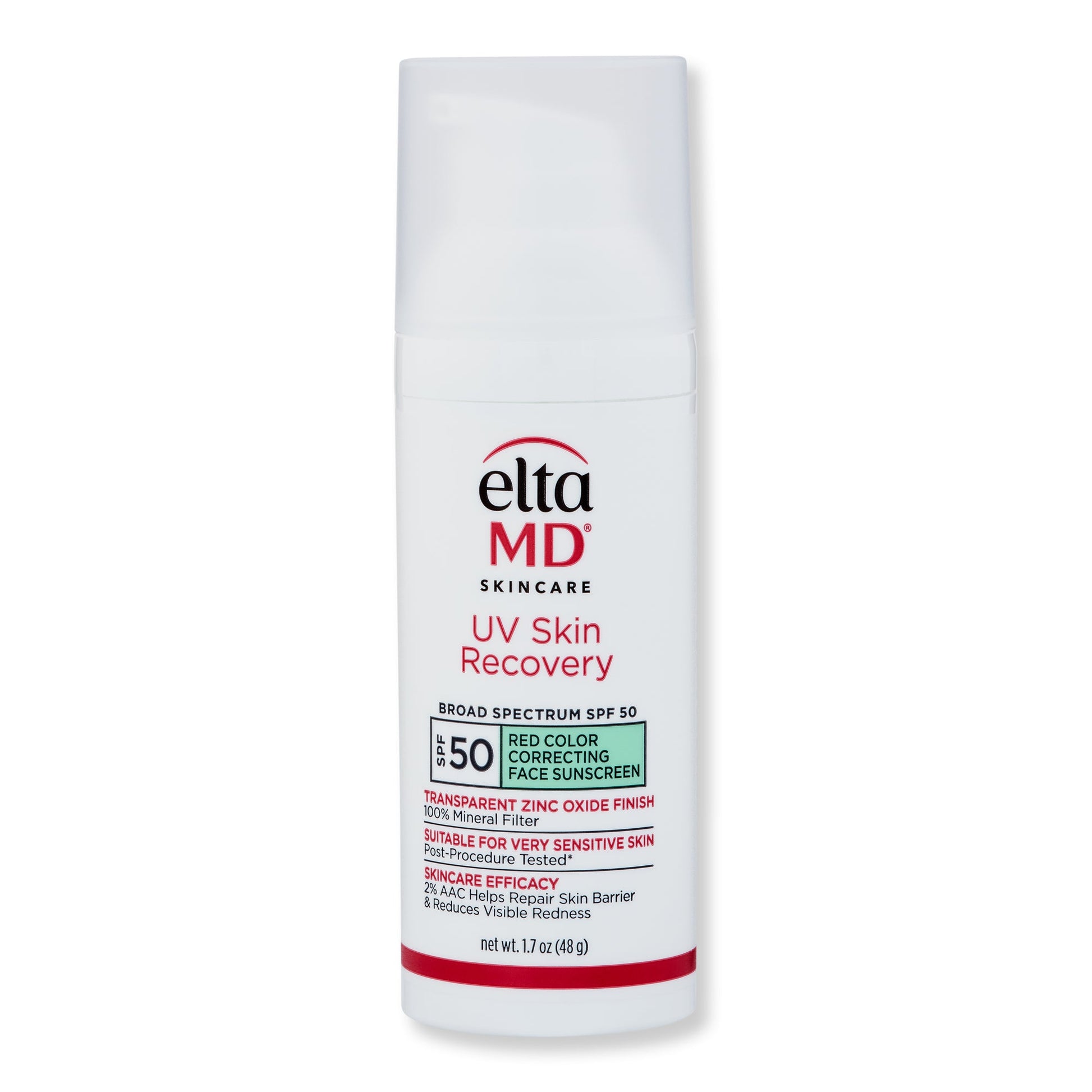 Elta MD UV Skin Recovery Red Color Correcting Green Tint Broad Spectrum SPF 50 - SkincareEssentials