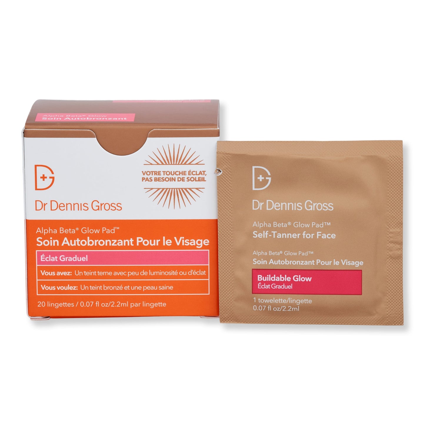 Dr. Dennis Gross Skincare Alpha Beta Glow Pad Self Tanner for Face