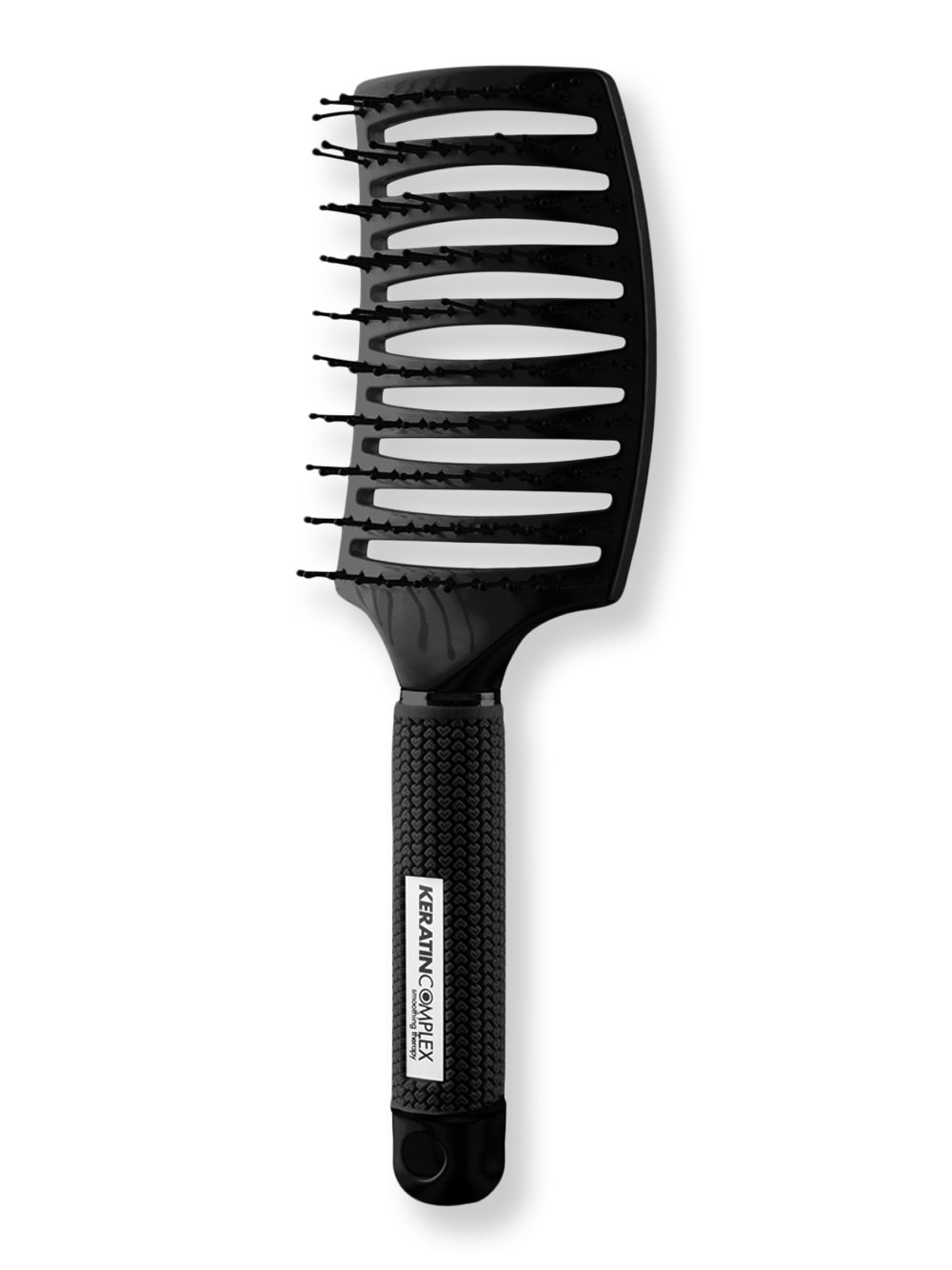 Keratin Complex Curved Vent Brush Black - SkincareEssentials