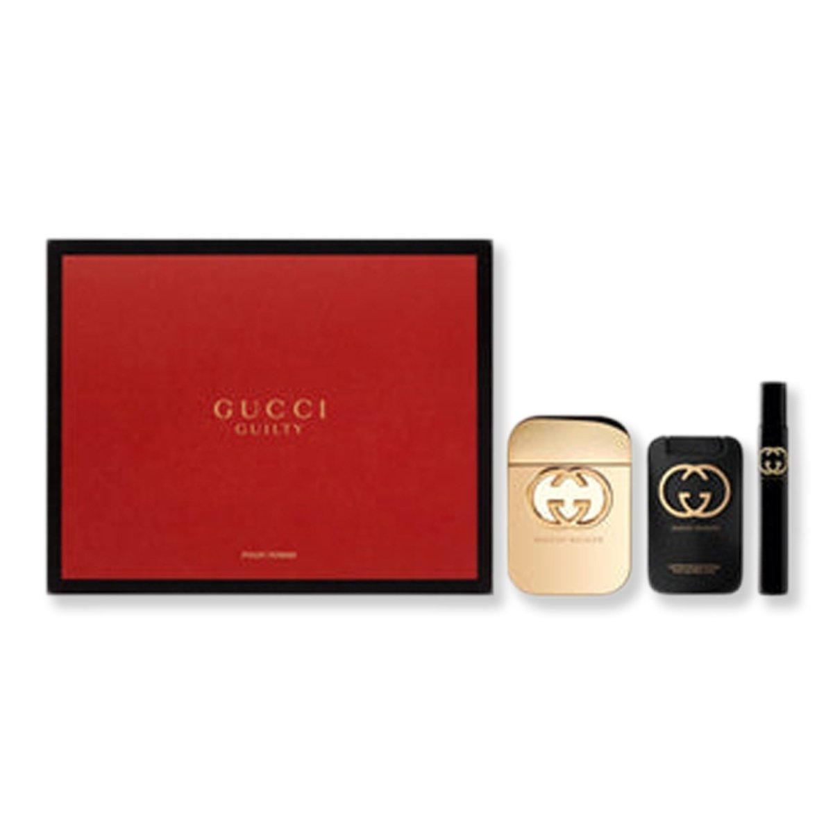 Gucci Guilty 3 Piece Gift Set For Women - SkincareEssentials