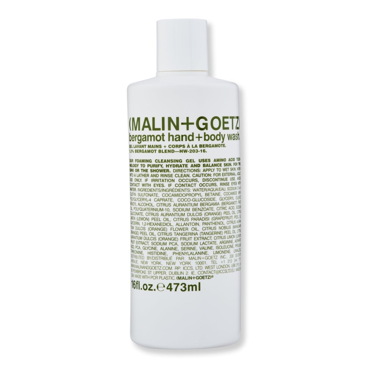 Malin + Goetz Bergamot Hand+Body Wash - SkincareEssentials